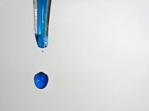 drop of blue water