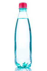 Bottle pure water on white background