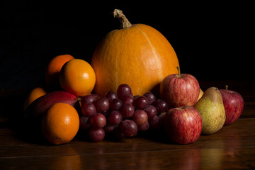 variety of fruits