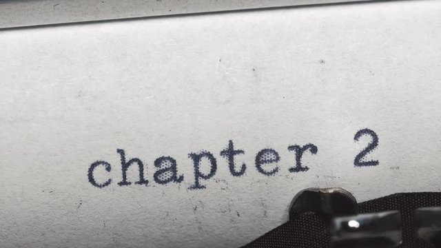 Chapter 4. Typed on an old vintage typewriter