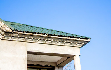 facade with stucco construction