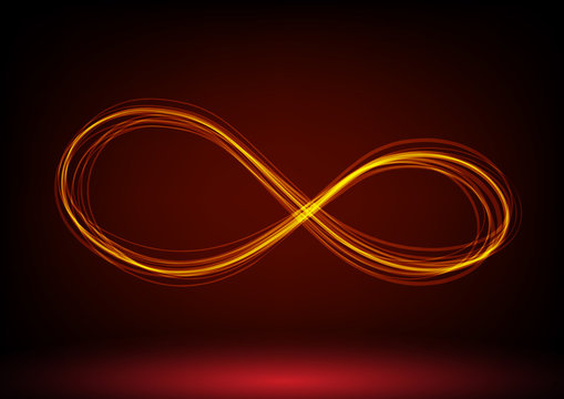 line infinity symbol. Vector illustration