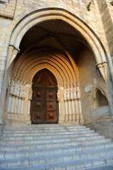 Fototapeta na wymiar Portico of the Cathedral of Nossa Senhora da Assuncao, Evora, Portugal