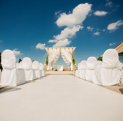 Outdoor wedding decoration
