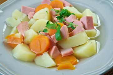 Finnish sausage soup