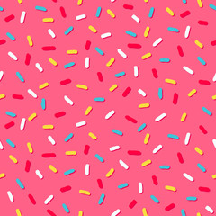 donut's pink glaze. seamless pattern