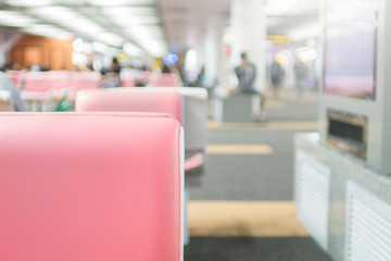 Waiting area at gate in the airport terminal