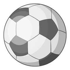 Soccer ball icon, cartoon style