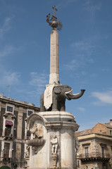 Fototapeta na wymiar Elefantenbrunnen, Catania, Sizilien, Italien