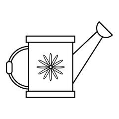 Watering can icon, outline style