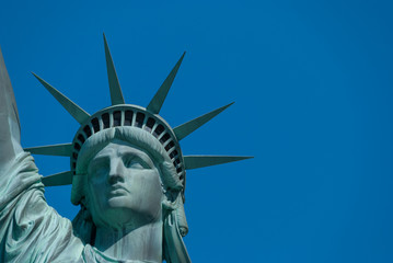 Statue of Liberty close up portrait