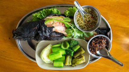 snakehead fish grill