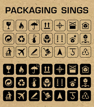 Vector Packaging Icons Set