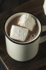Warm Hot Chocolate with Square Marshmallows
