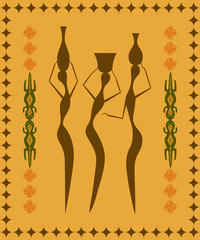 Abstract ethnic pattern tribal background. Vector illustration. eps10
