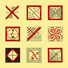 Abstract ethnic pattern tribal background. Vector illustration. eps10