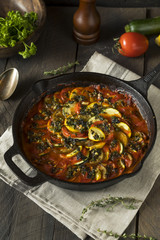 Homemade Ratatoulle with Eggplant and Tomato