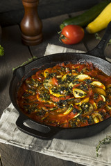 Homemade Ratatoulle with Eggplant and Tomato