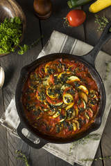 Homemade Ratatoulle with Eggplant and Tomato