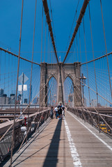 Brooklyn Bridge pedestrian path, NYC