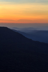 Fototapeta na wymiar sunrise at the mountain in morning time