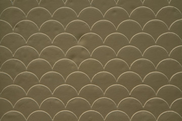 Fish scale seamless pattern on decorated cement wall