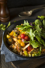 Healthy Organic Mediterranean Buddha Farro Grain Bowl