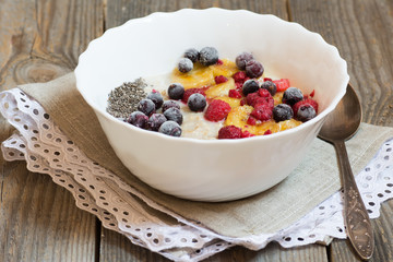 oatmeal with fruits