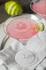 Homemade Pink Vodka Cosmopolitan Drink