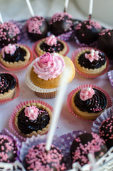 Rose cup cakes