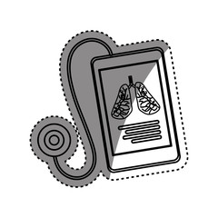 Medicine and technology icon vector illustration graphic design