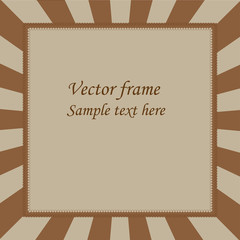 Retro frame for text.