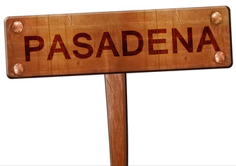 pasadena road sign, 3D rendering