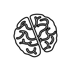 Human brain symbol icon vector illustration graphic design