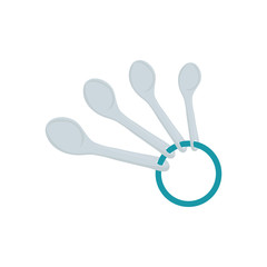 isolated measuring spoons icon vector illustration graphic design