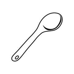 isolated measuring spoon icon vector illustration graphic design