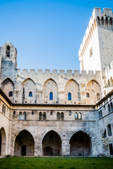Naklejka premium Visite du Palais des Papes d'Avignon
