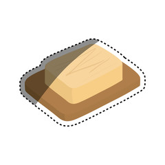 cheese dairy food icon vector illustration graphic design