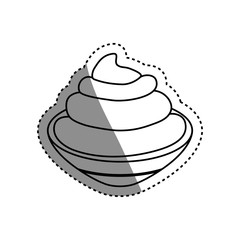 isolated Chantilly cream icon vector illustration graphic design