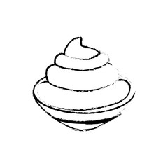 isolated Chantilly cream icon vector illustration graphic design