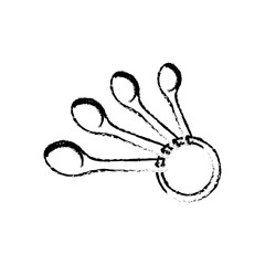 isolated measuring spoons icon vector illustration graphic design