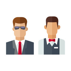 Security man vector illustration.