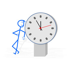 Time is money -  concept vector illustration