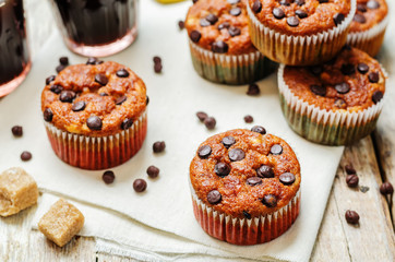 chocolate chips banana muffins