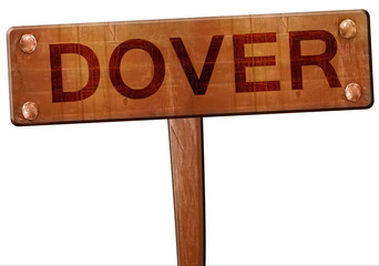 dover road sign, 3D rendering