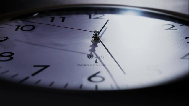Clock time lapse - dramatic lighting 4 K