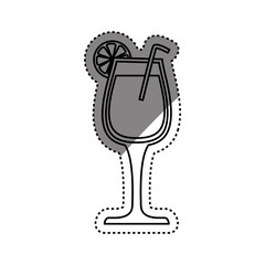 Cocktail glass cup icon vector illustration graphic design