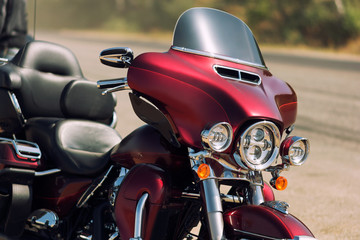 Naklejka premium Red Road Bike Cruiser (motorcycle)