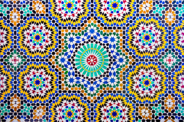 Islamic mosaic Moroccan style useful as background - 133241749