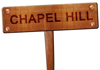 chapel hill road sign, 3D rendering